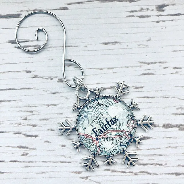 Custom Snowflake Christmas Ornament