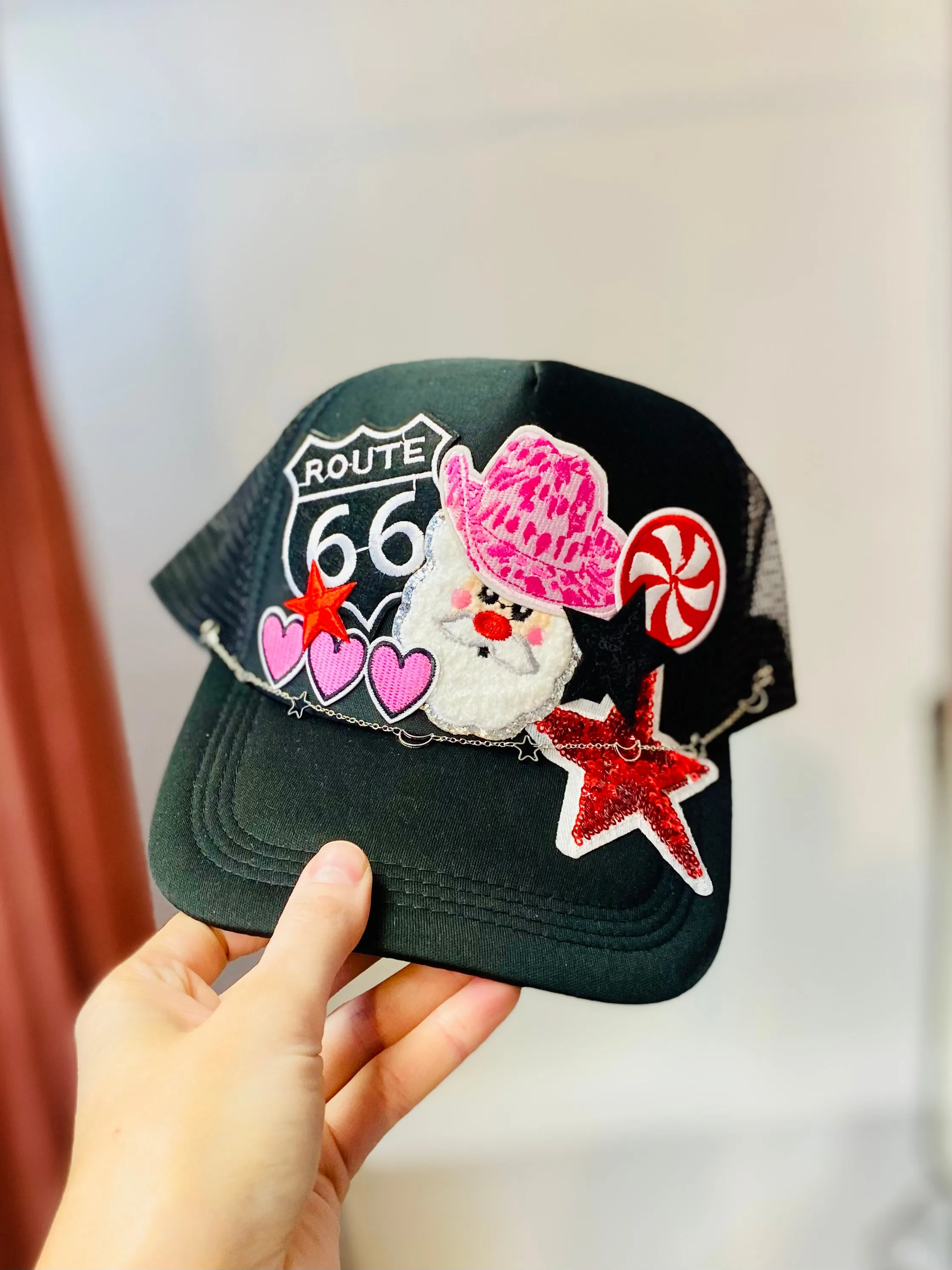 Custom Trucker Hat - Cowboy Santa