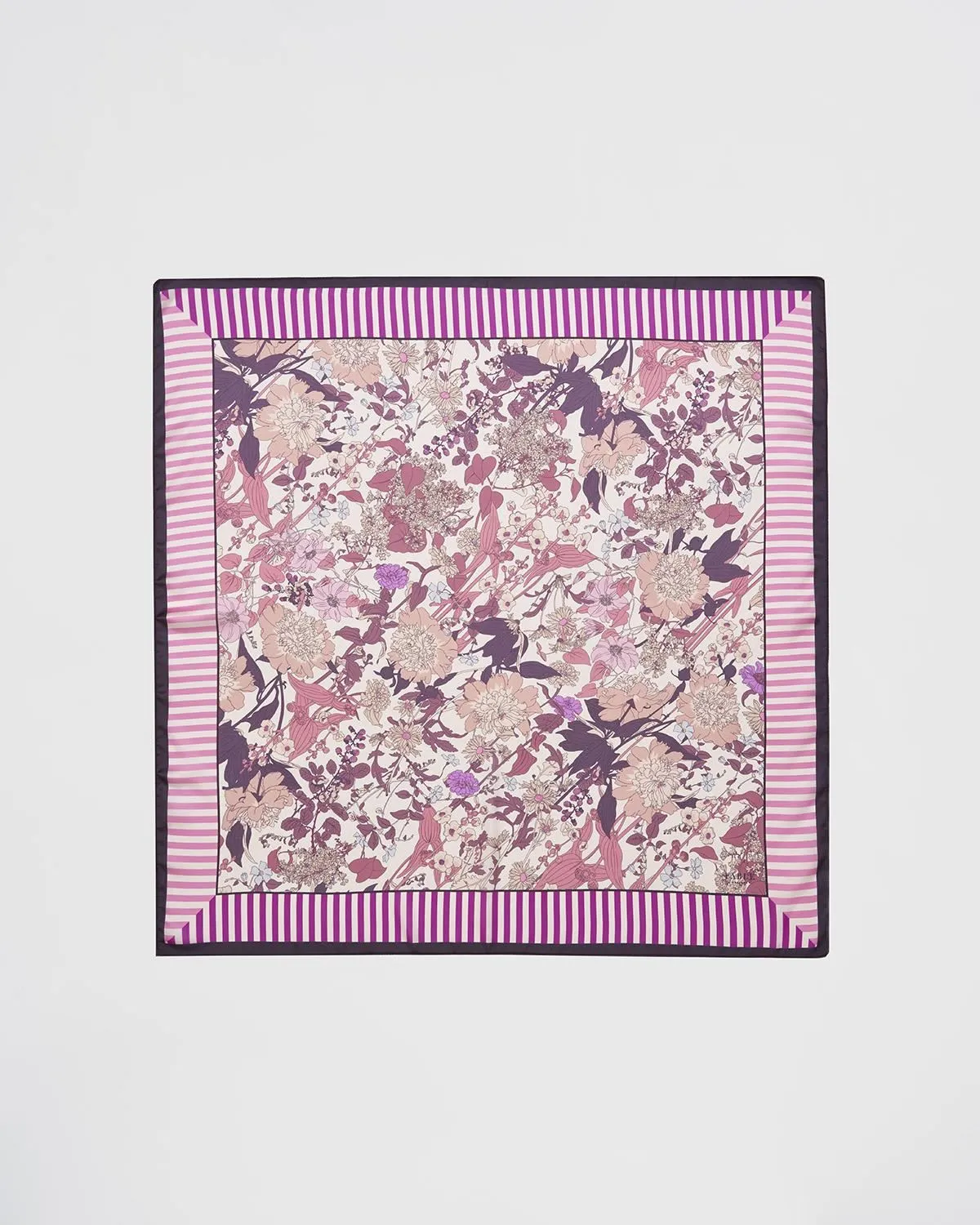 Deco Blooms Candy Stripe Square Scarf