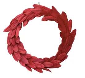 Dried Natural Buri Palm Leaf Wreath