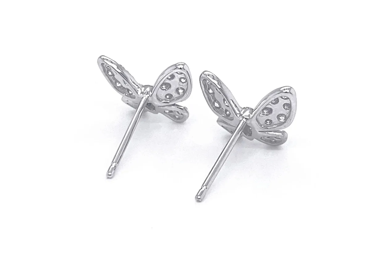 Earrings Butterfly 18kt Gold & Diamonds