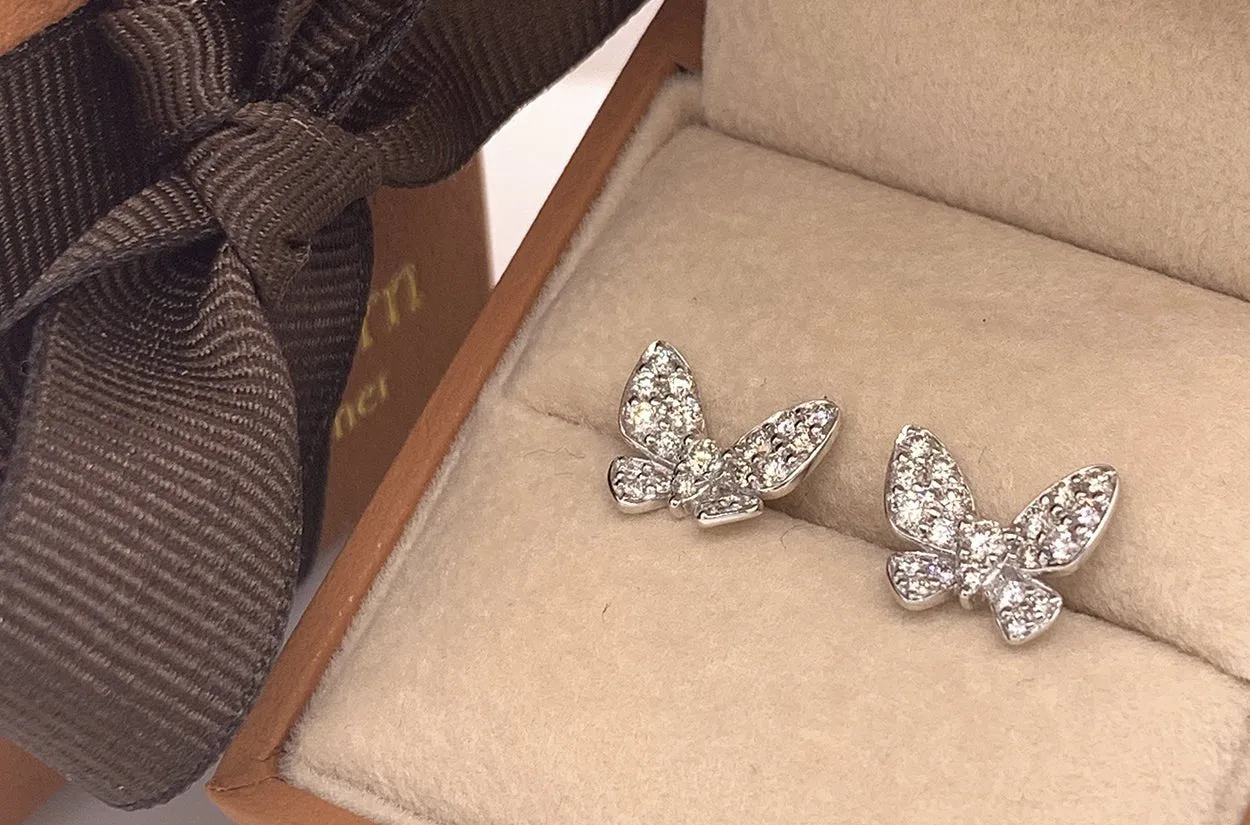 Earrings Butterfly 18kt Gold & Diamonds