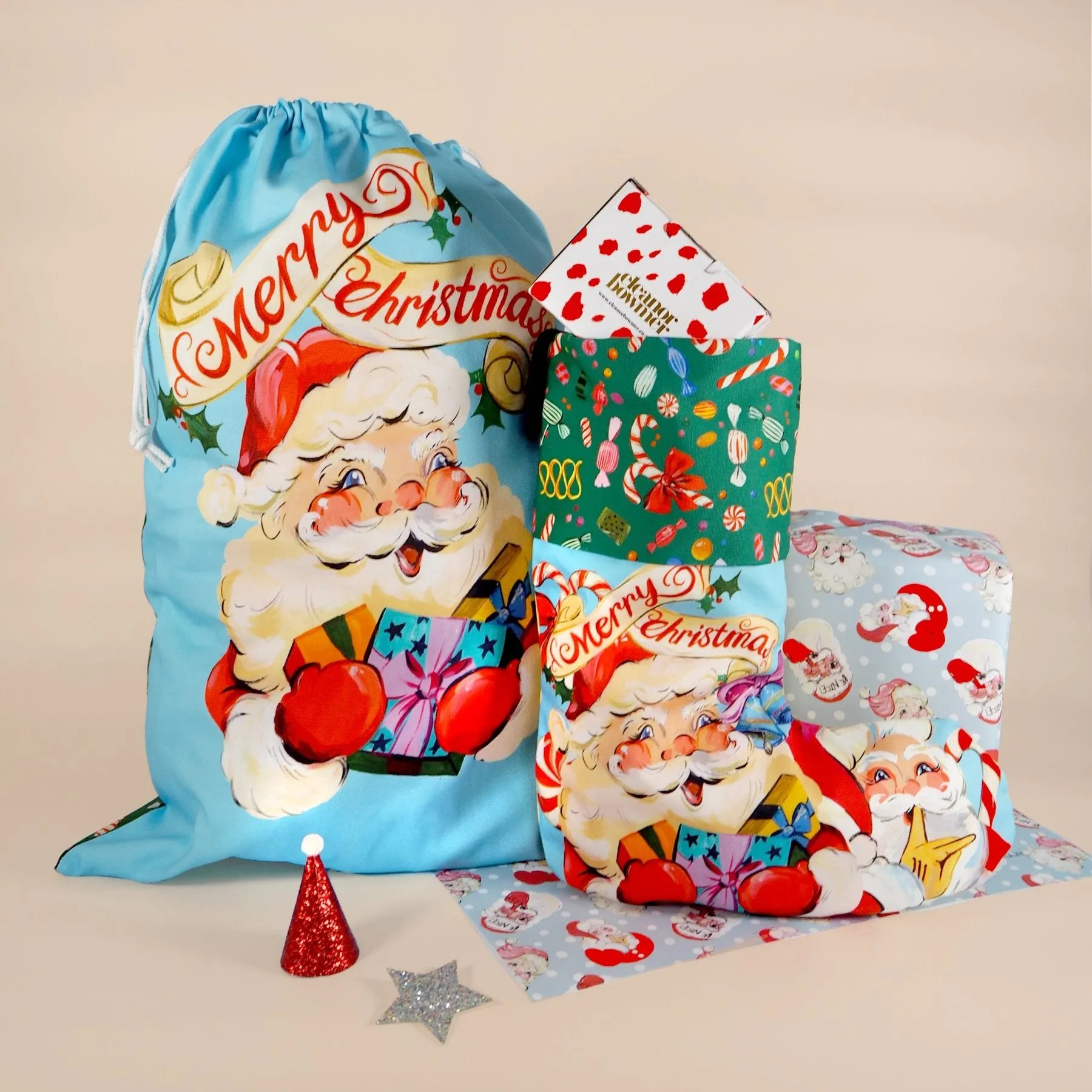 Eleanor Bowmer:  Sweetie Santa Christmas Sack