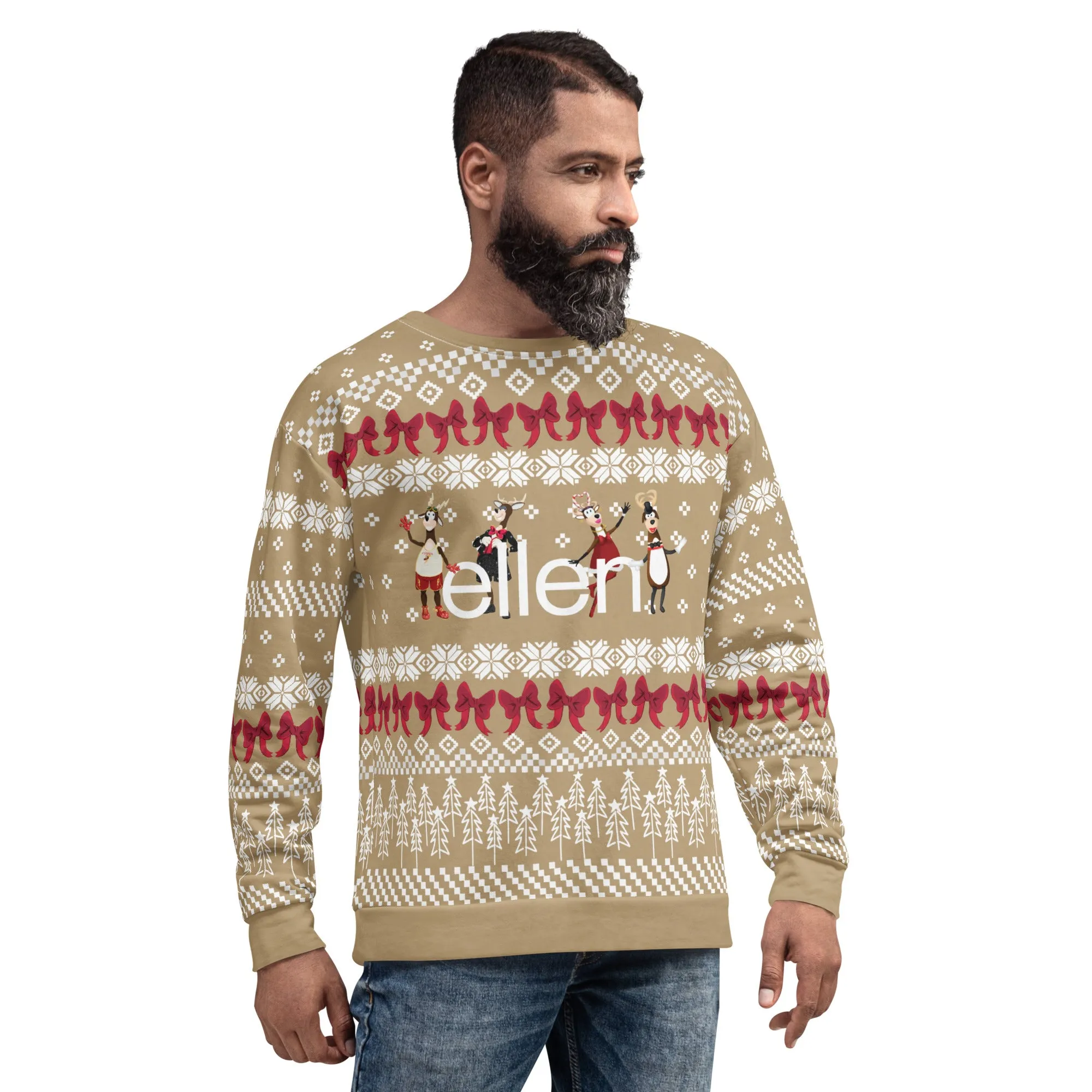 Ellen's Ugly Holiday Sweater - Beige