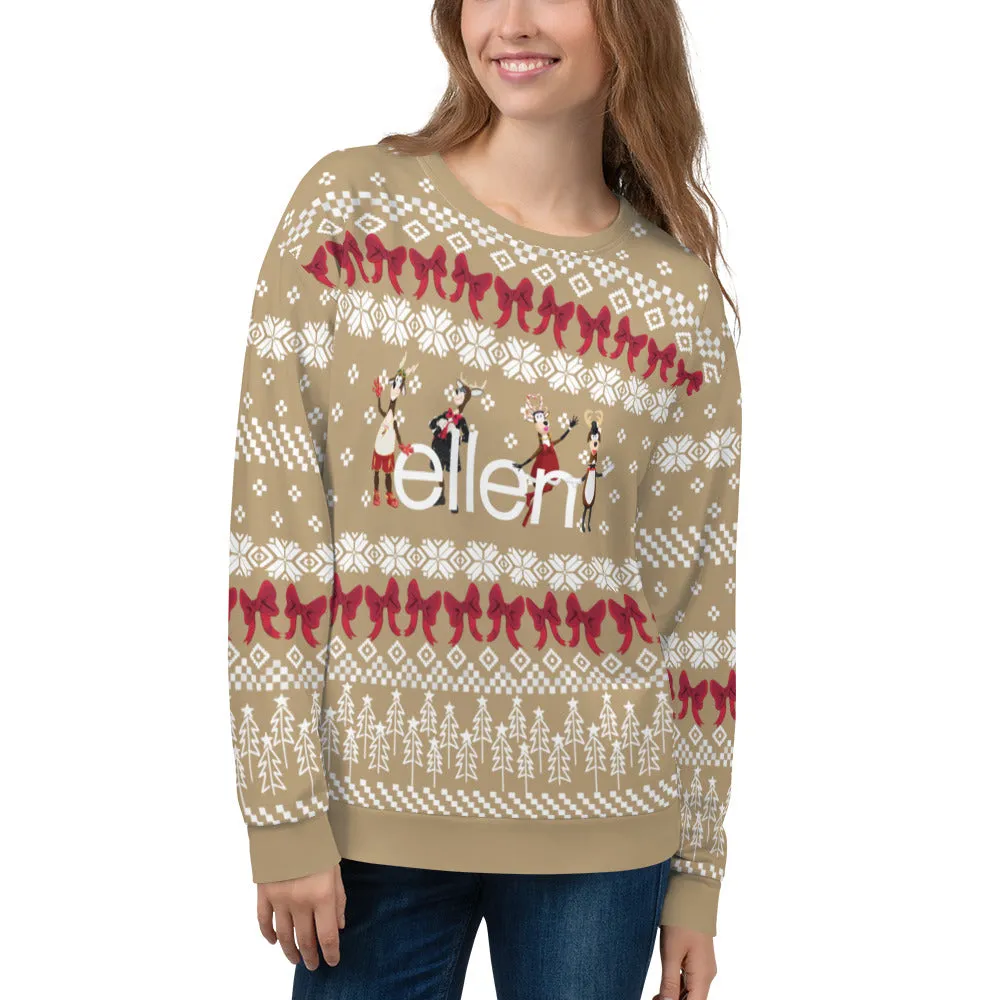 Ellen's Ugly Holiday Sweater - Beige