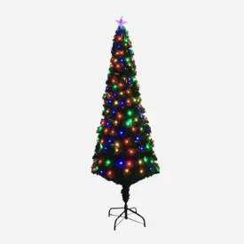 Fibre Optic Slim Tree with Multicoloured LEDs (1.5m)