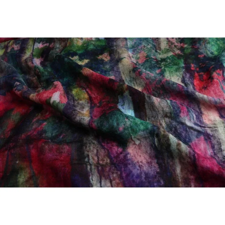 Fine Merino Silk Designer Scarf