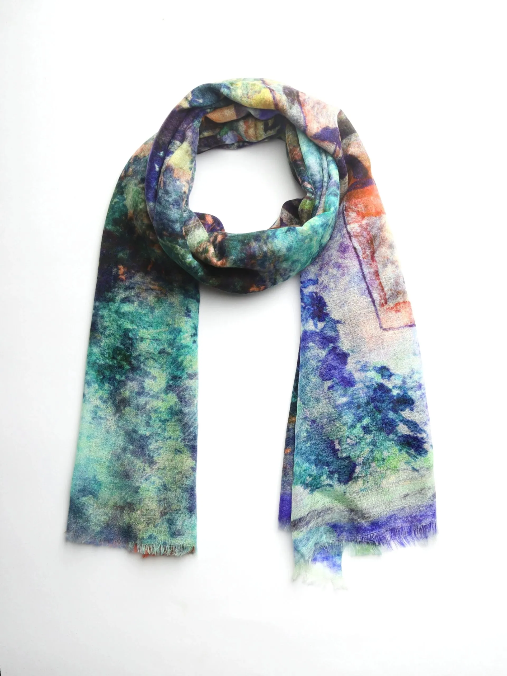 Fine Merino Silk Designer Scarf