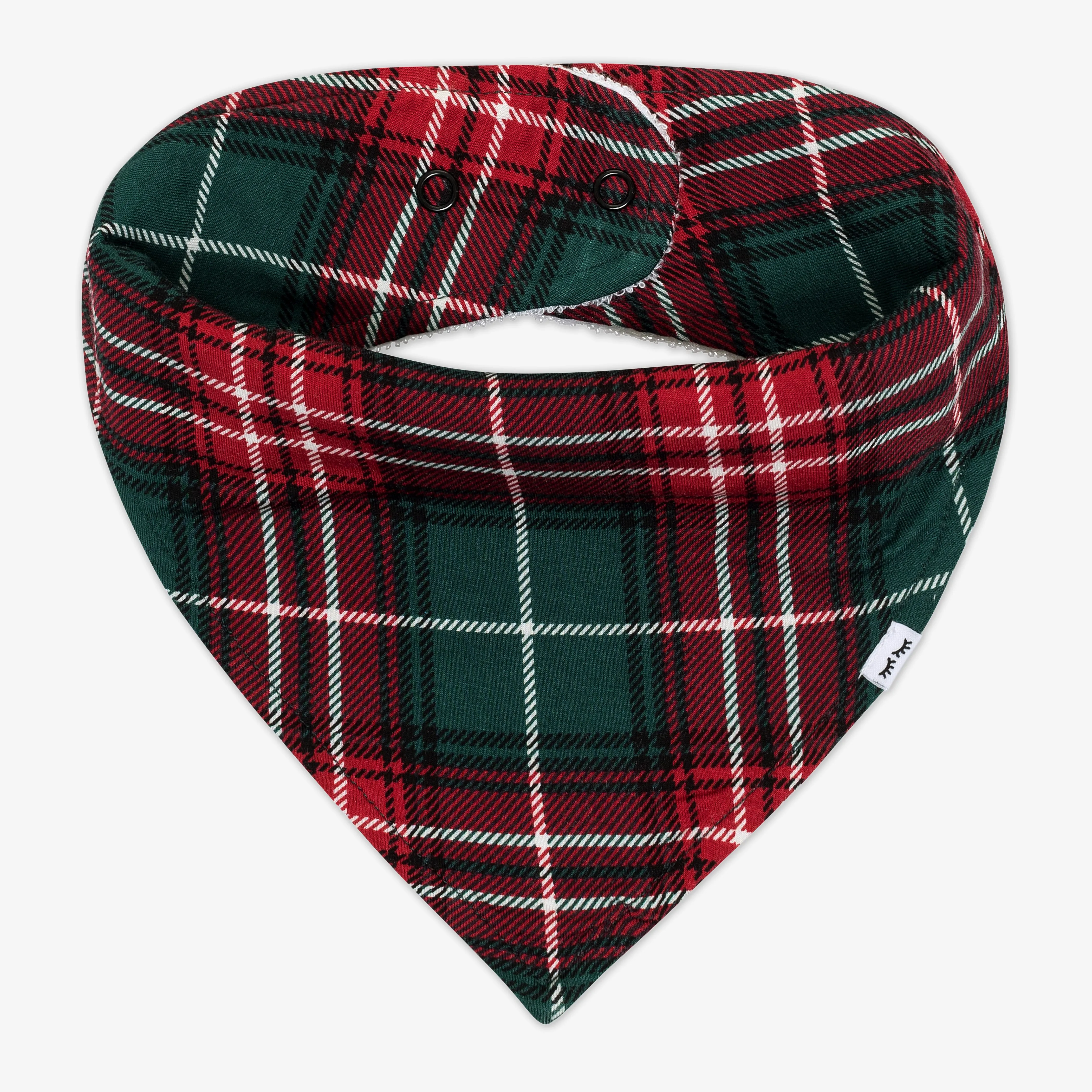 Fireside Plaid Bandana Bib