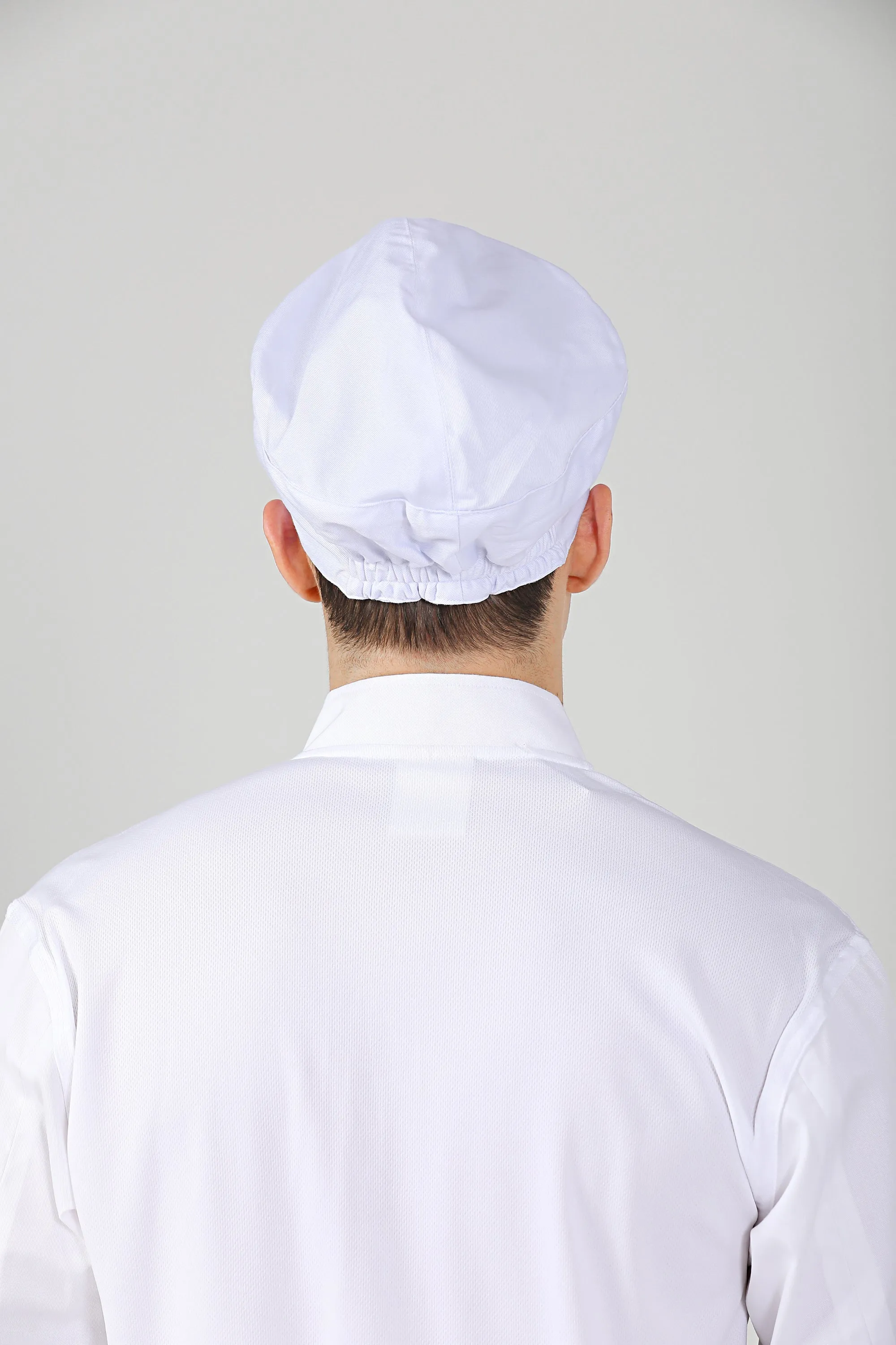 Freesia White Chef Beanie, No Vent