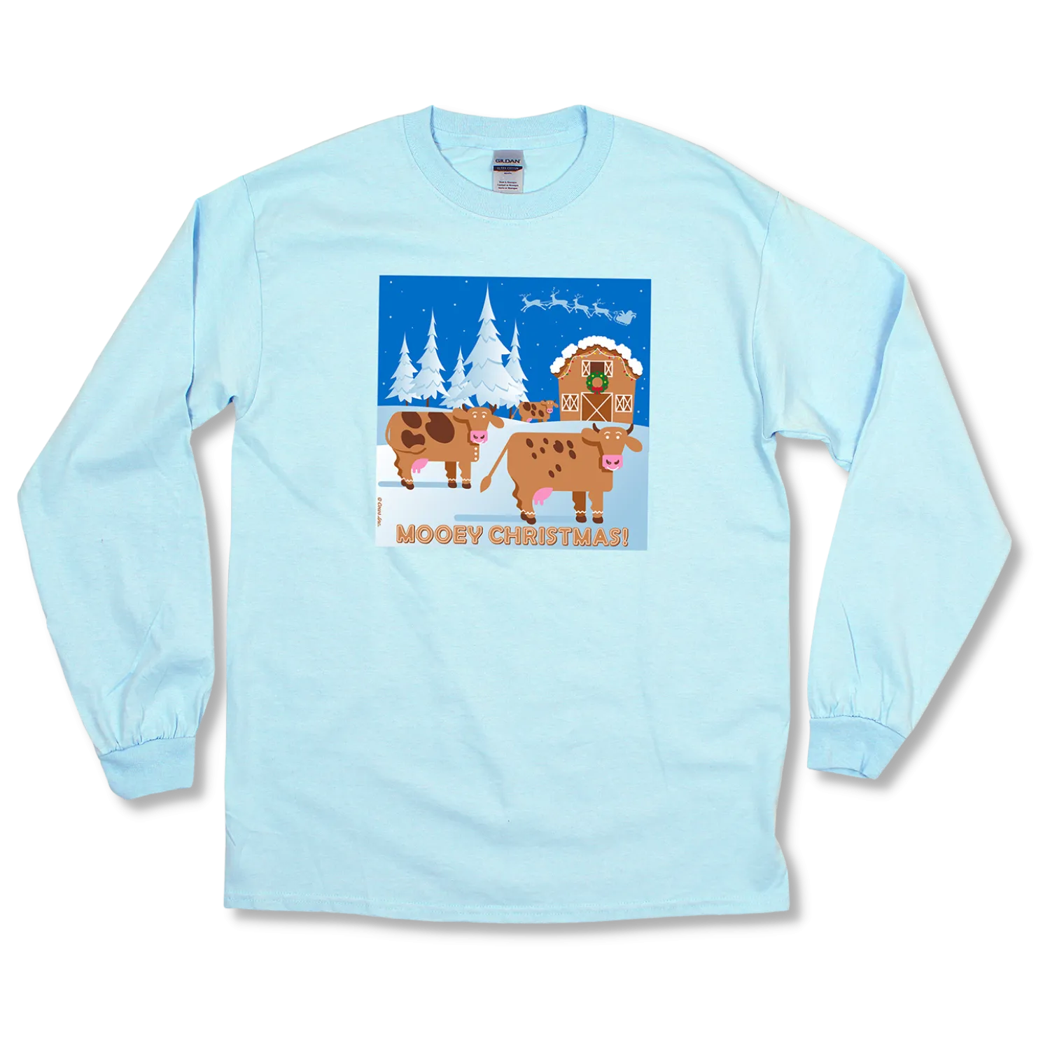 Gingerbread COW Longsleeve Adult T