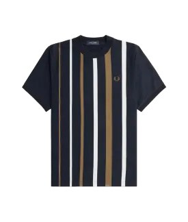 Gradient Stripe T-Shirt - Navy