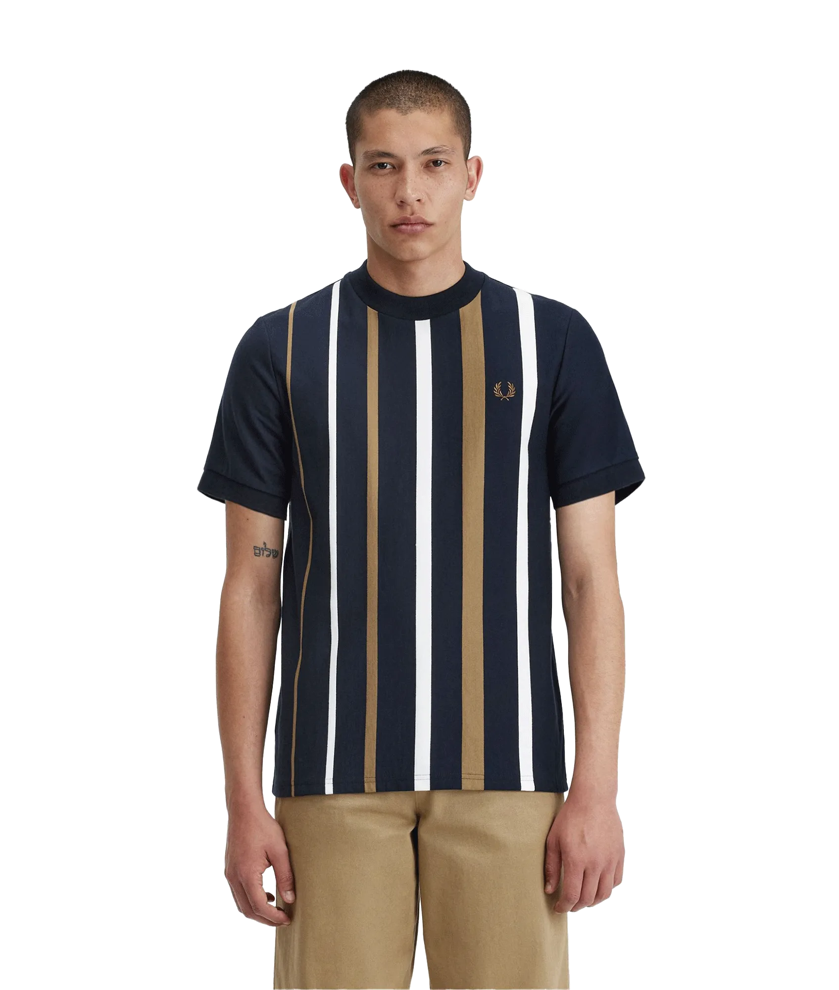 Gradient Stripe T-Shirt - Navy