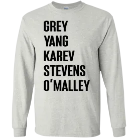 Greys Anatomy Sweater: Grey Yang Karev Stevens O'Malley