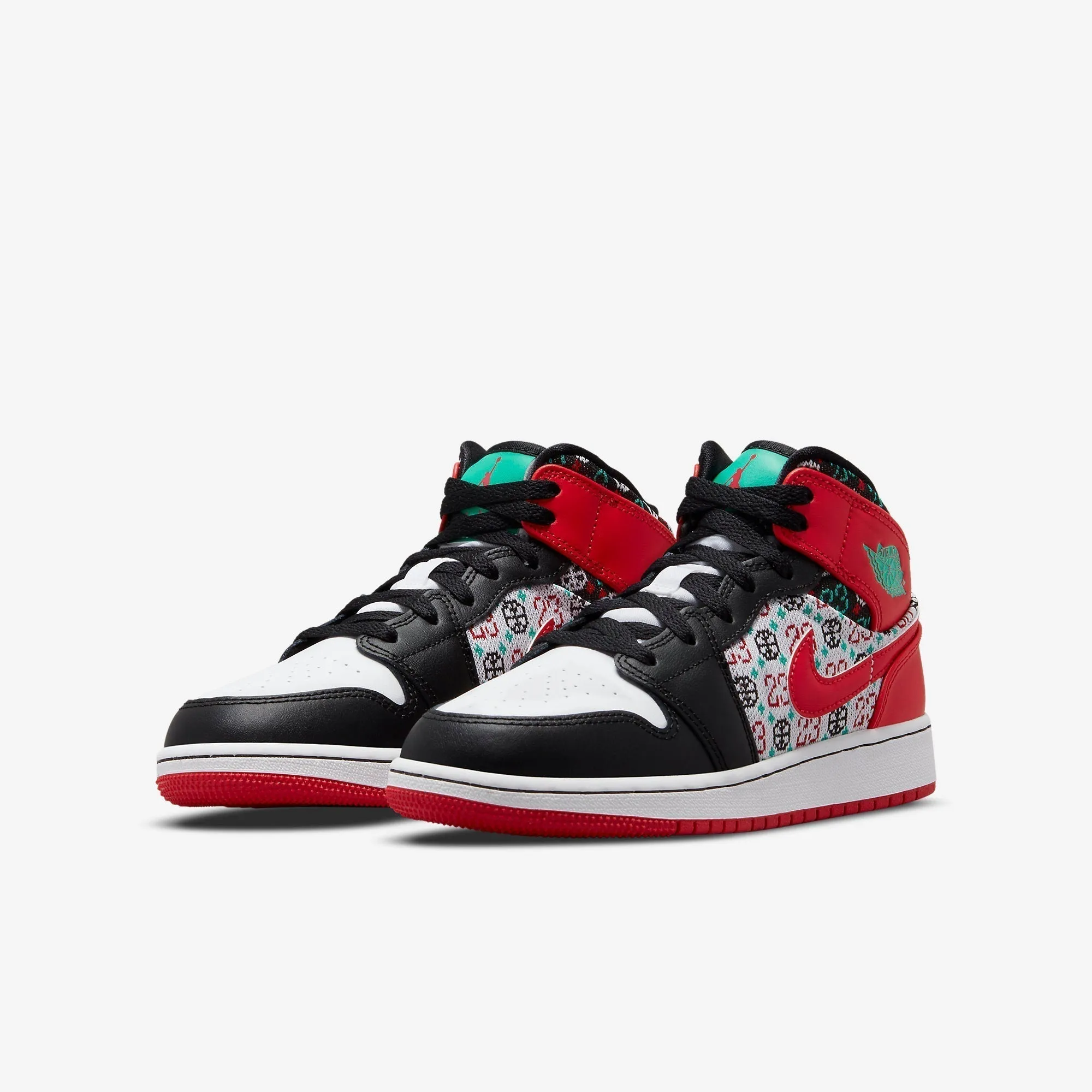 (GS) Air Jordan 1 Mid SE 'Ugly Christmas Sweater' (2021) DM1208-150