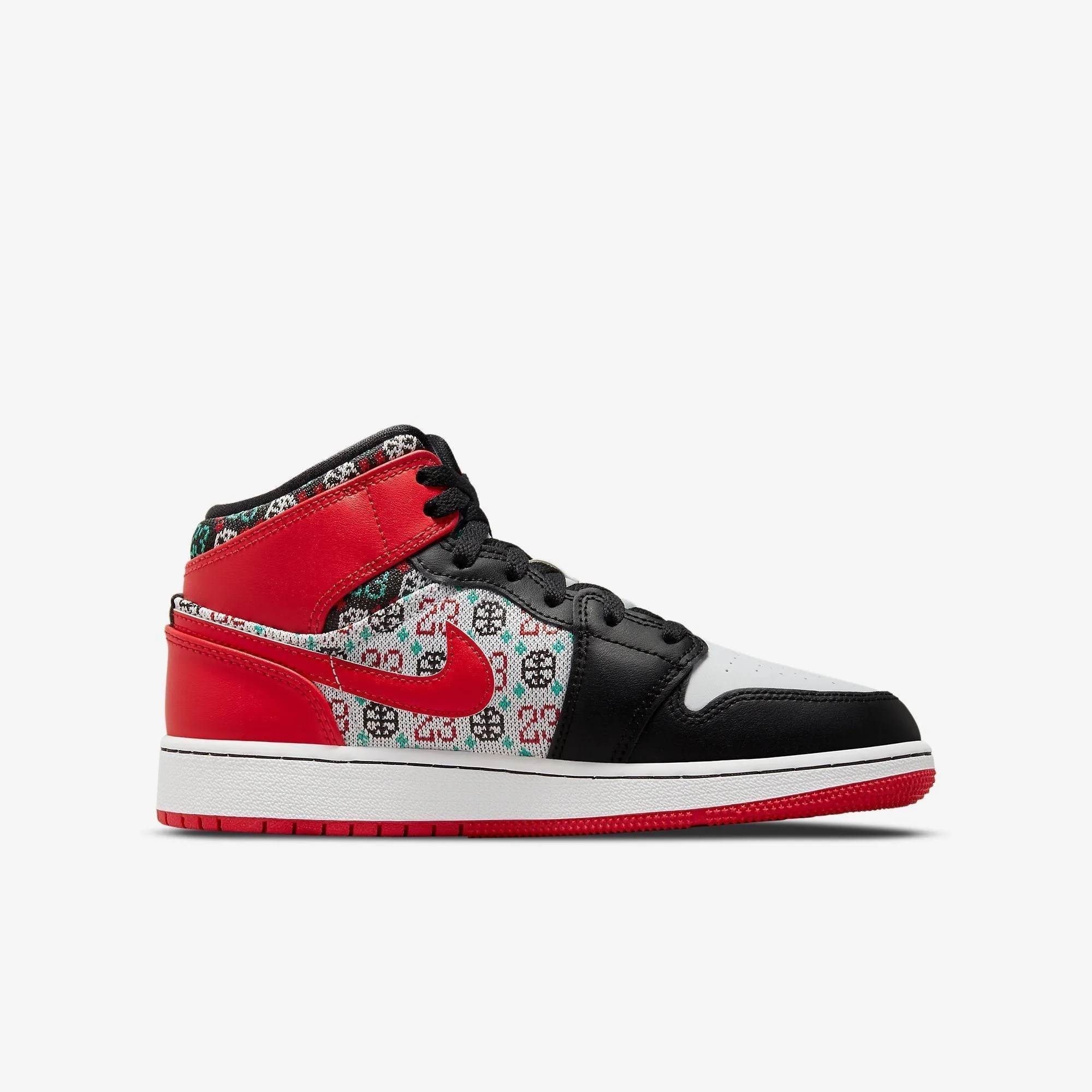 (GS) Air Jordan 1 Mid SE 'Ugly Christmas Sweater' (2021) DM1208-150