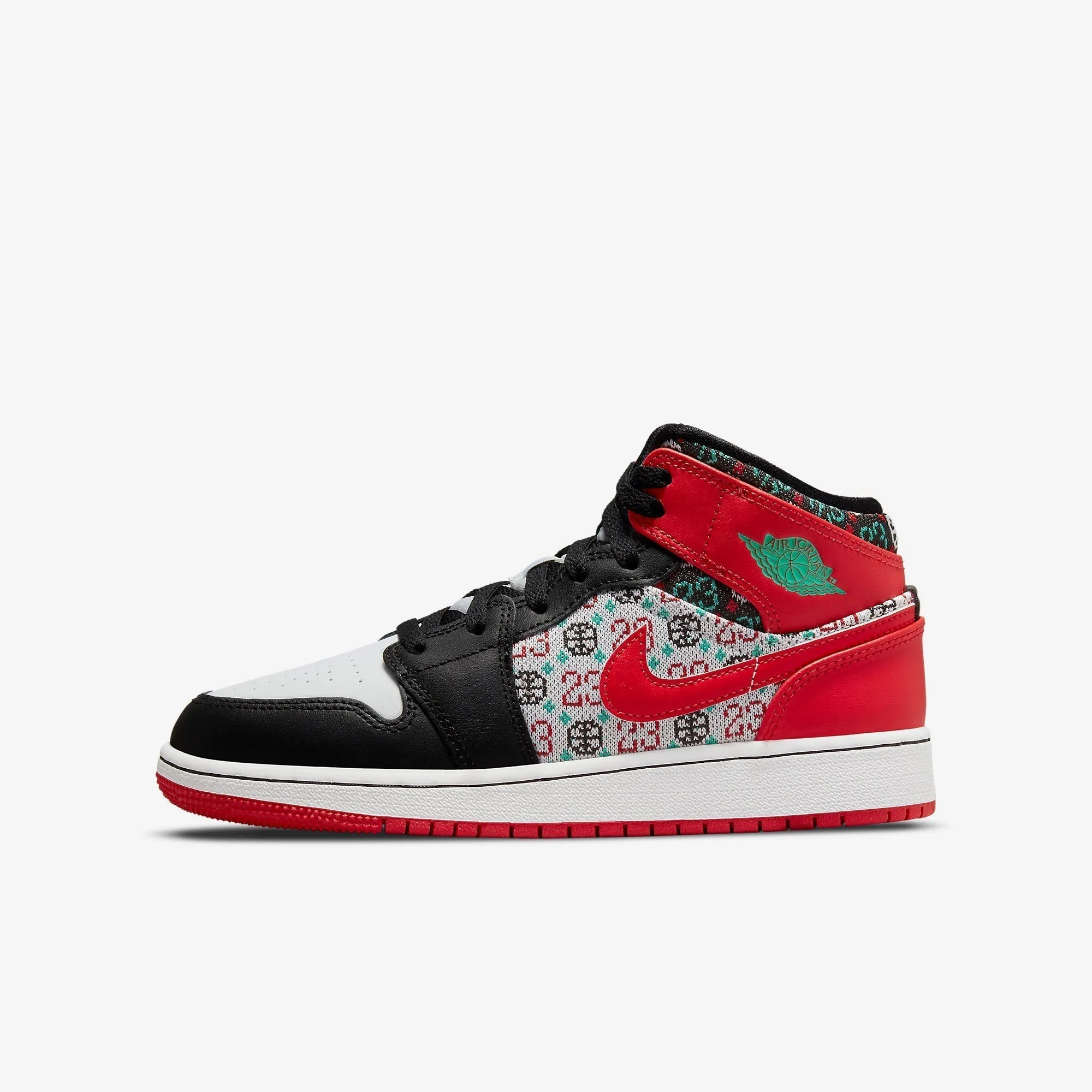 (GS) Air Jordan 1 Mid SE 'Ugly Christmas Sweater' (2021) DM1208-150