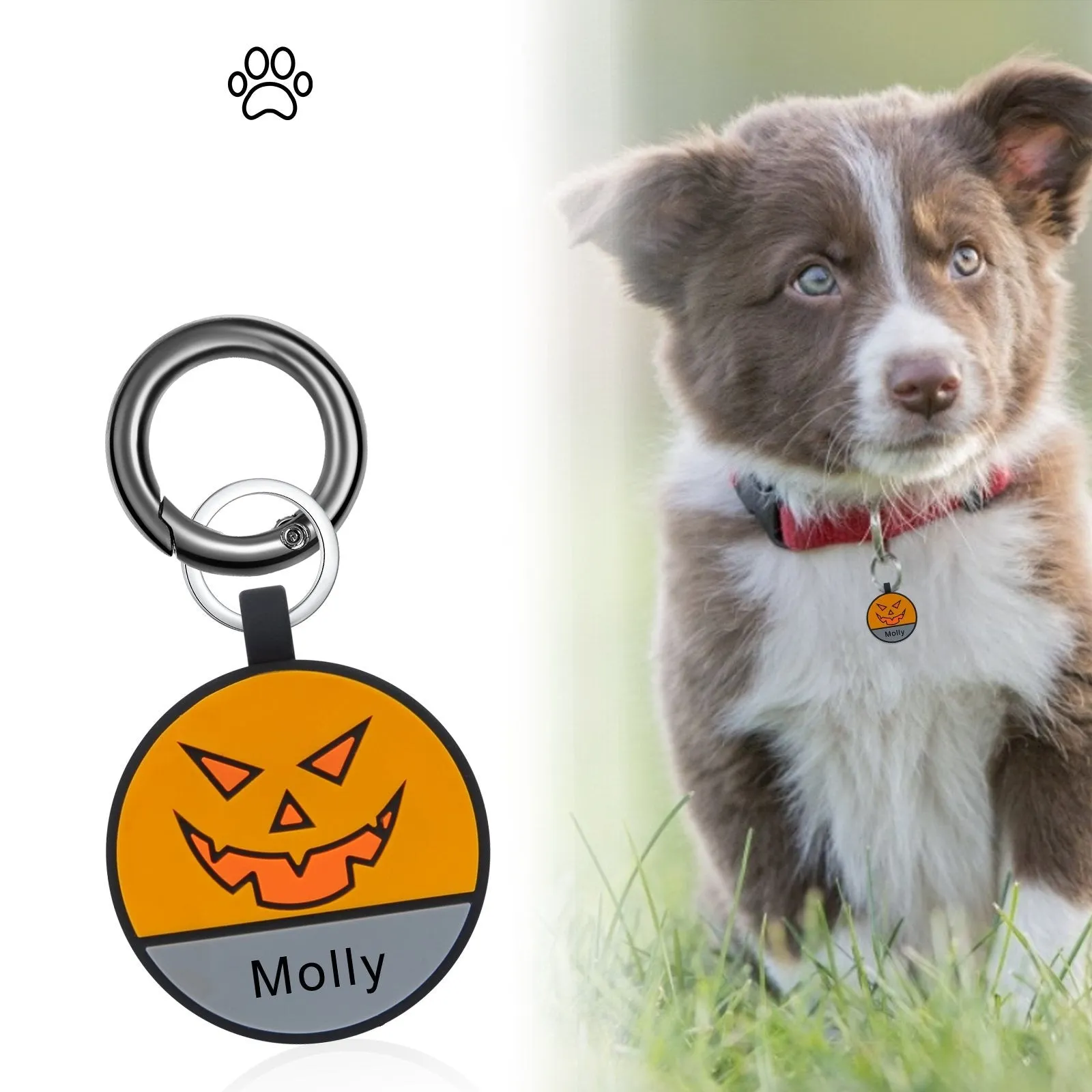 Halloween special Custom Dog Tag with Customized Information