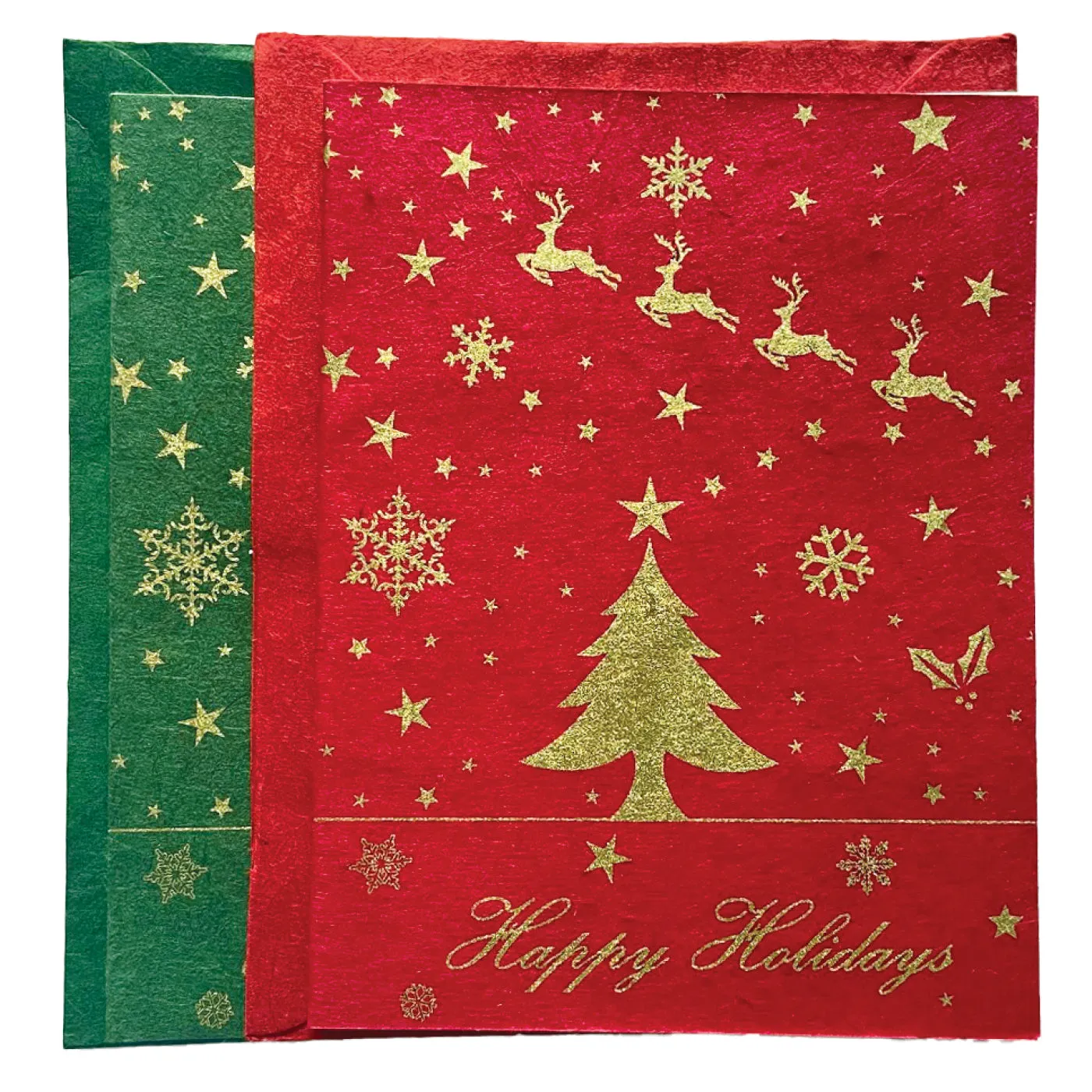 Handmade Greeting Cards Holidays (Pack Of 5)