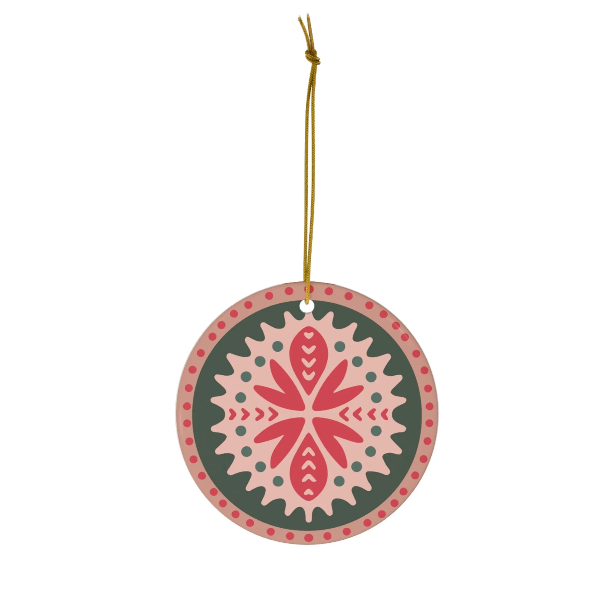 Holly and The Ivy - Ceramic Ornament, 1pc