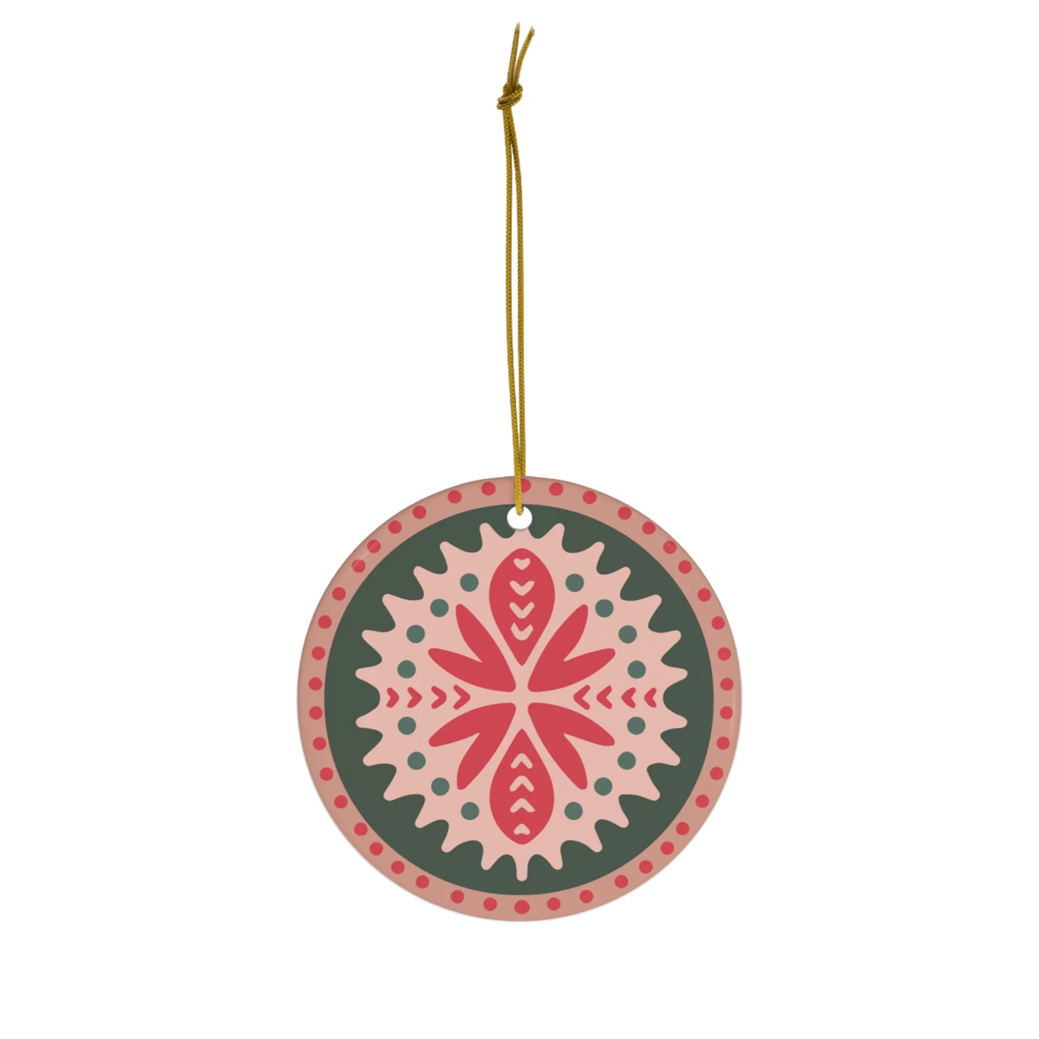 Holly and The Ivy - Ceramic Ornament, 1pc