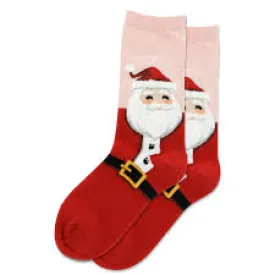 Hotsox - Pink Fuzzy Santa