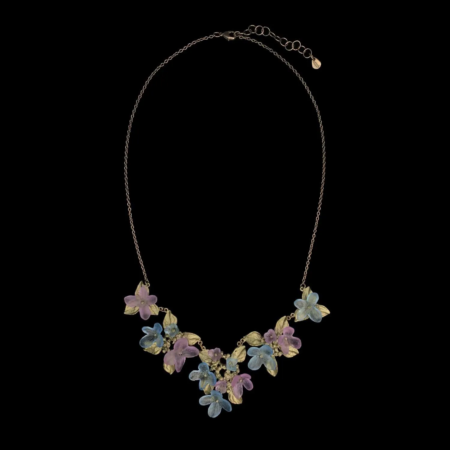 Hydrangea Teller Blue Necklace - Statement