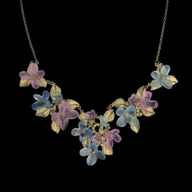 Hydrangea Teller Blue Necklace - Statement