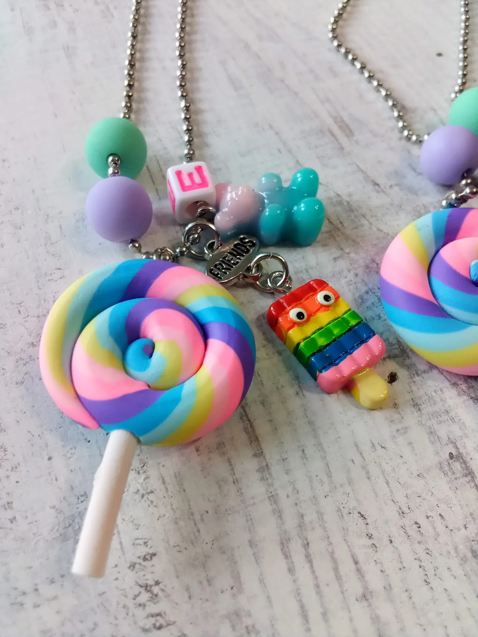 Ice Cream Best Friend Necklaces ll Best Friend Gifts ll Bestie Life