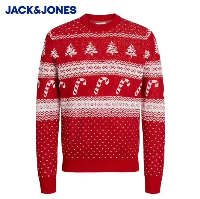 Jack & Jones Gabriel Christmas Red Knit Red