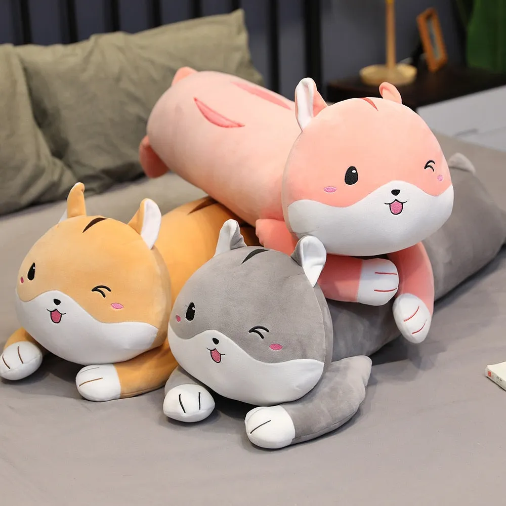 Kawaii Cat Long Pillow Plush