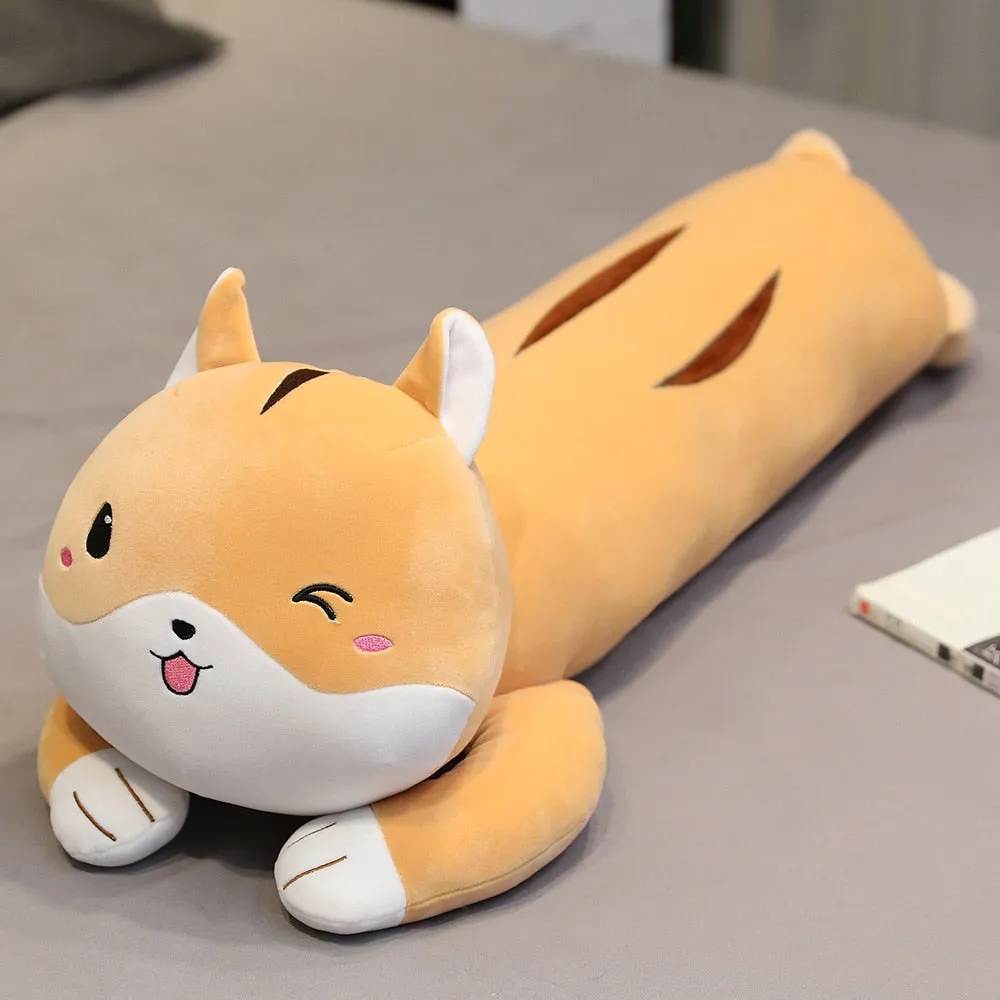 Kawaii Cat Long Pillow Plush