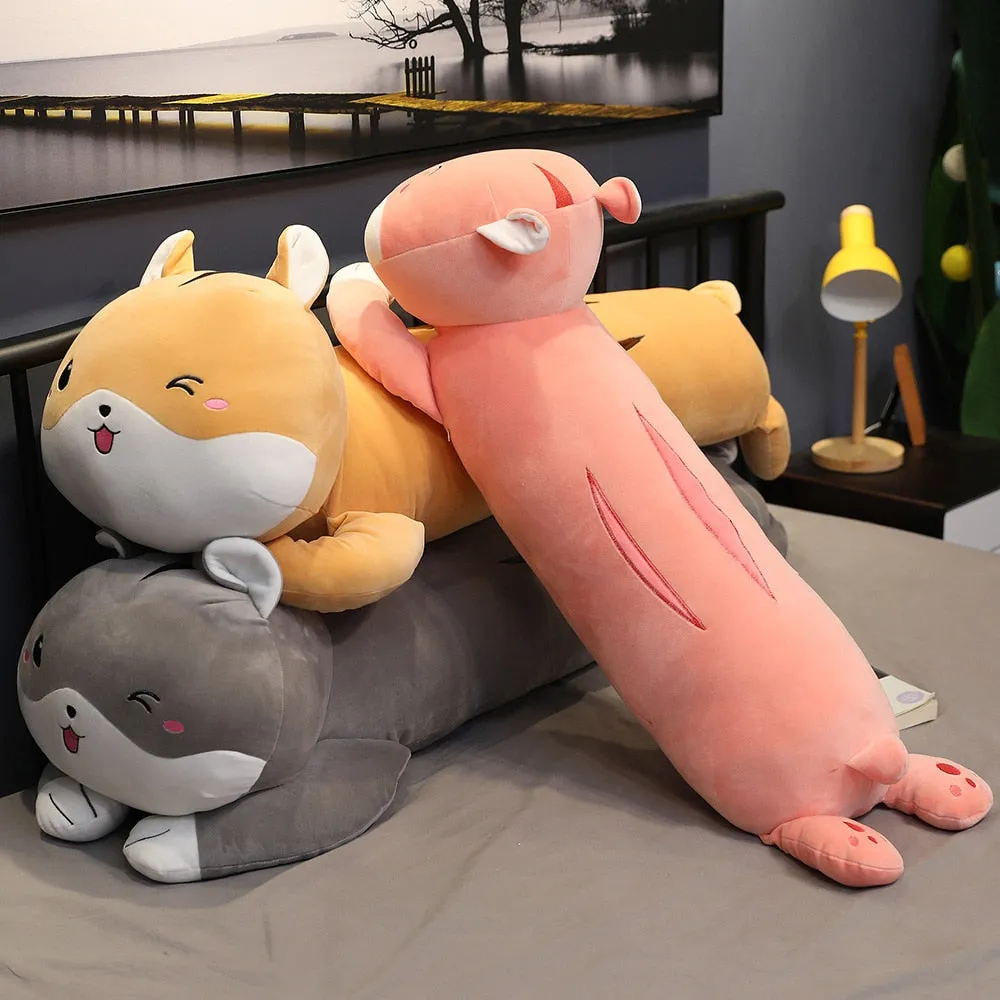 Kawaii Cat Long Pillow Plush