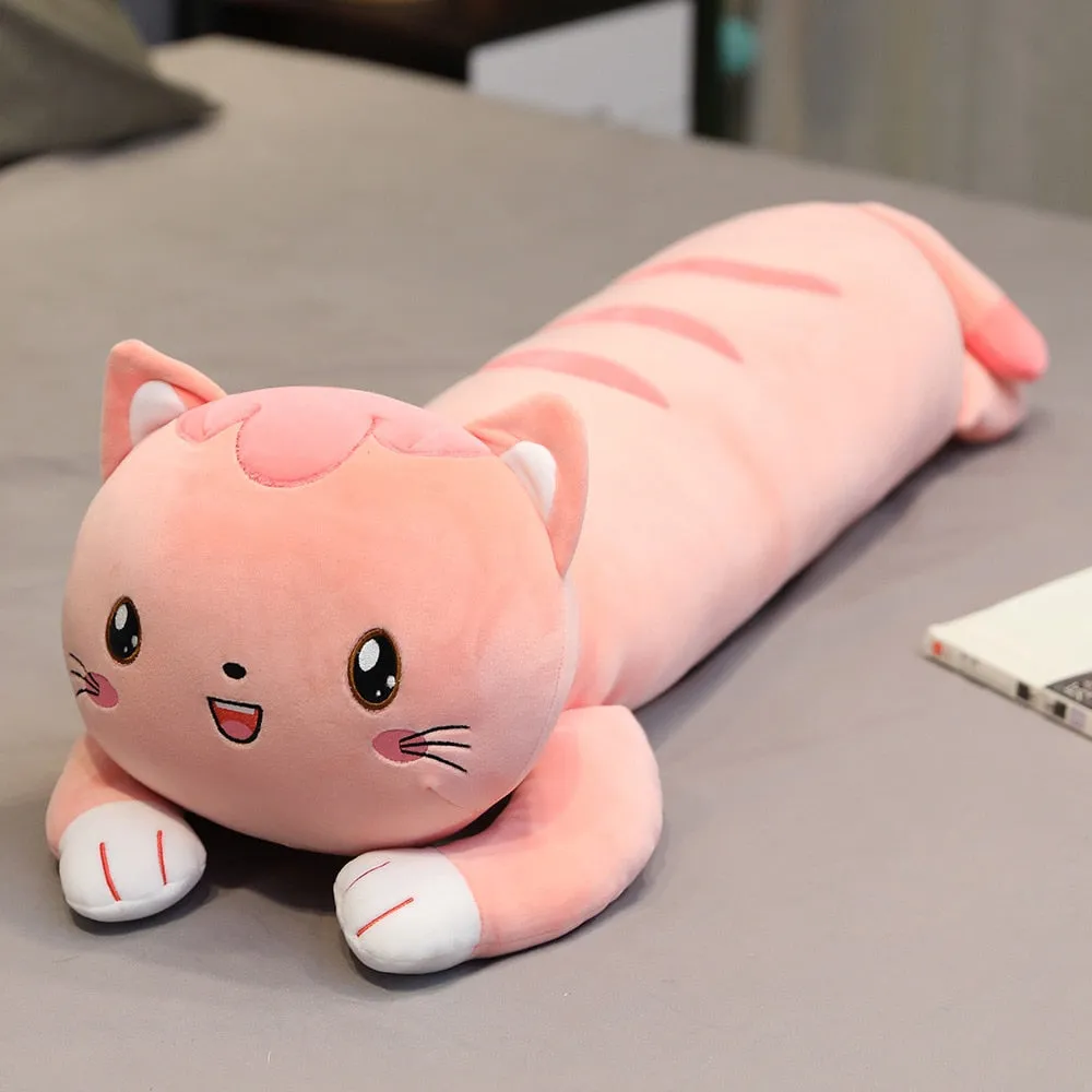 Kawaii Cat Long Pillow Plush