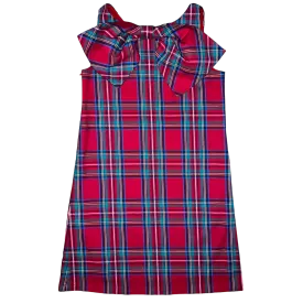 Lolli Bow Back Dress- Tybee Tartan Plaid