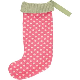 Luxury Christmas Stocking - Pink Dot