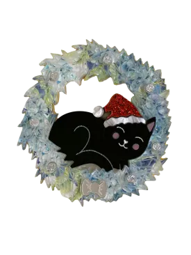 Max the Christmas black kitty