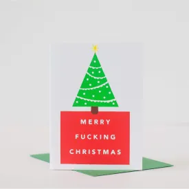 merry f- - -ing christmas blank christmas holiday card