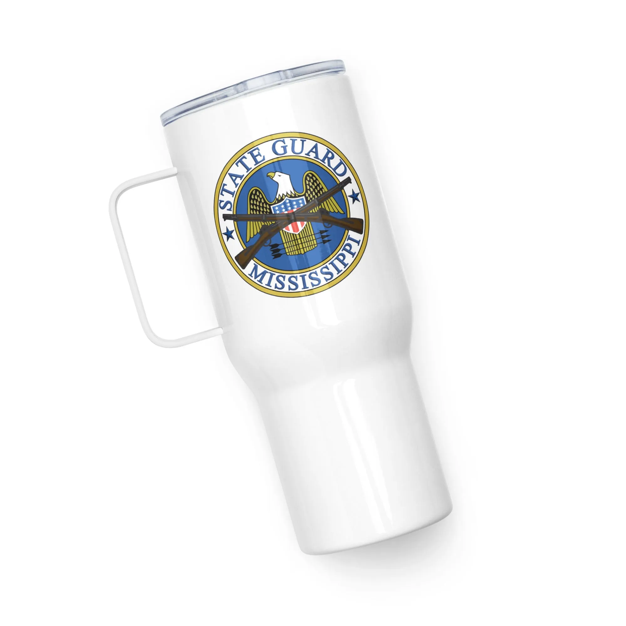 Mississippi State Guard Travel mug with a handle