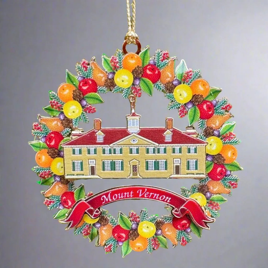 Mount Vernon Fruit Wreath Ornament