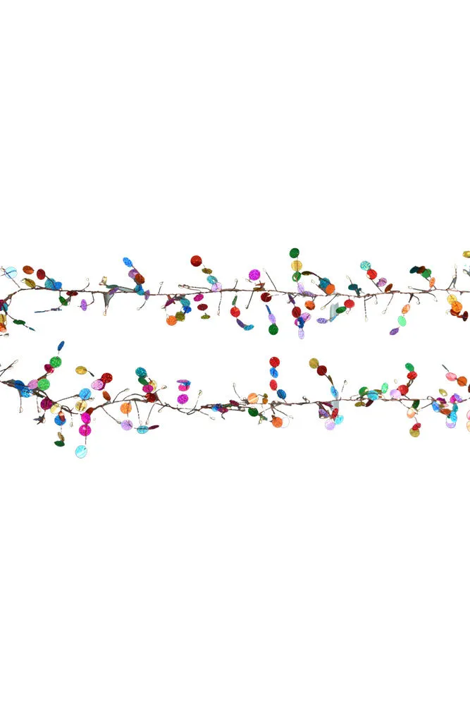 Multi Coloured Confetti Decorative Light Chain