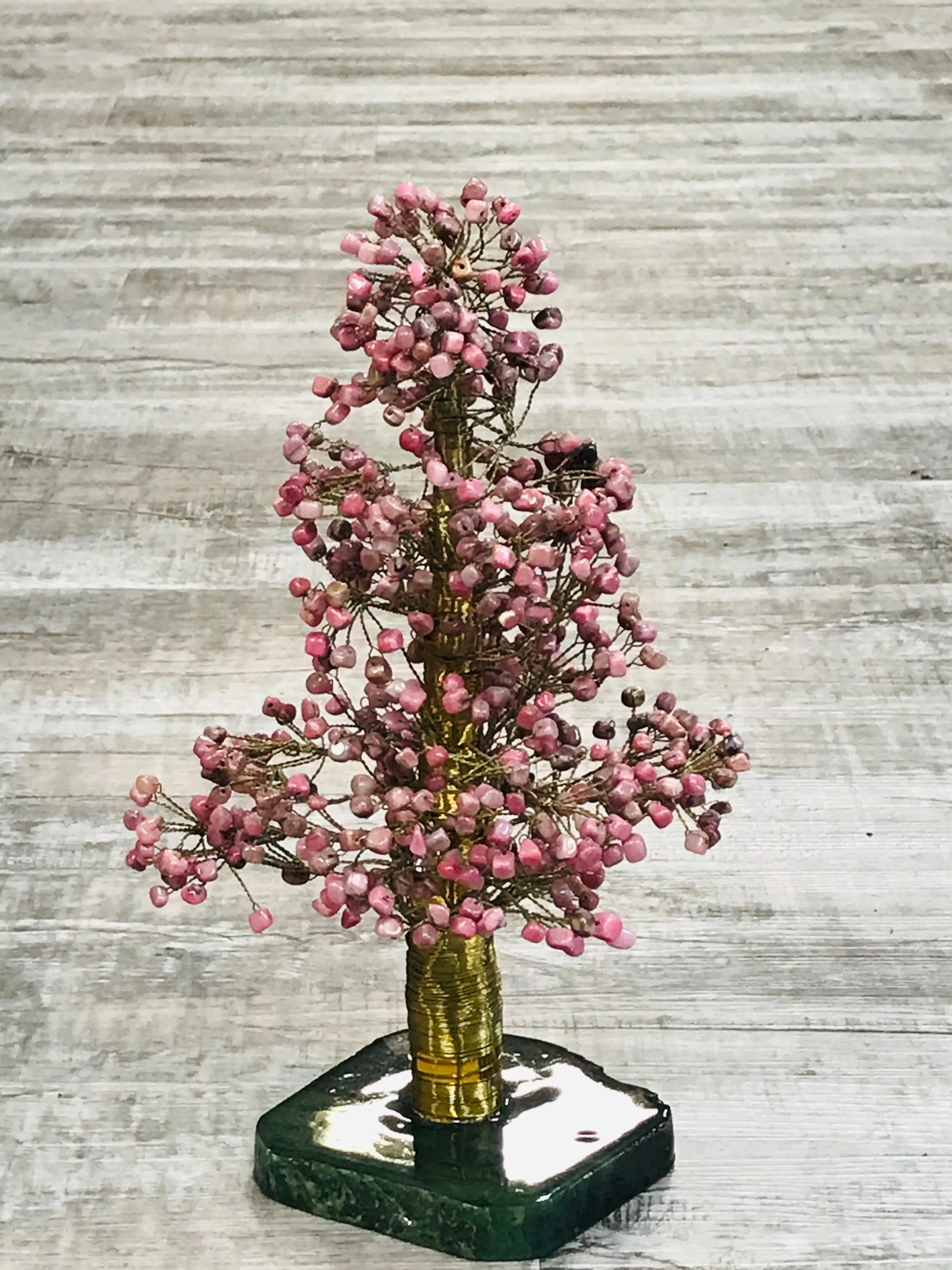 One of a Kind Rhodonite Tree