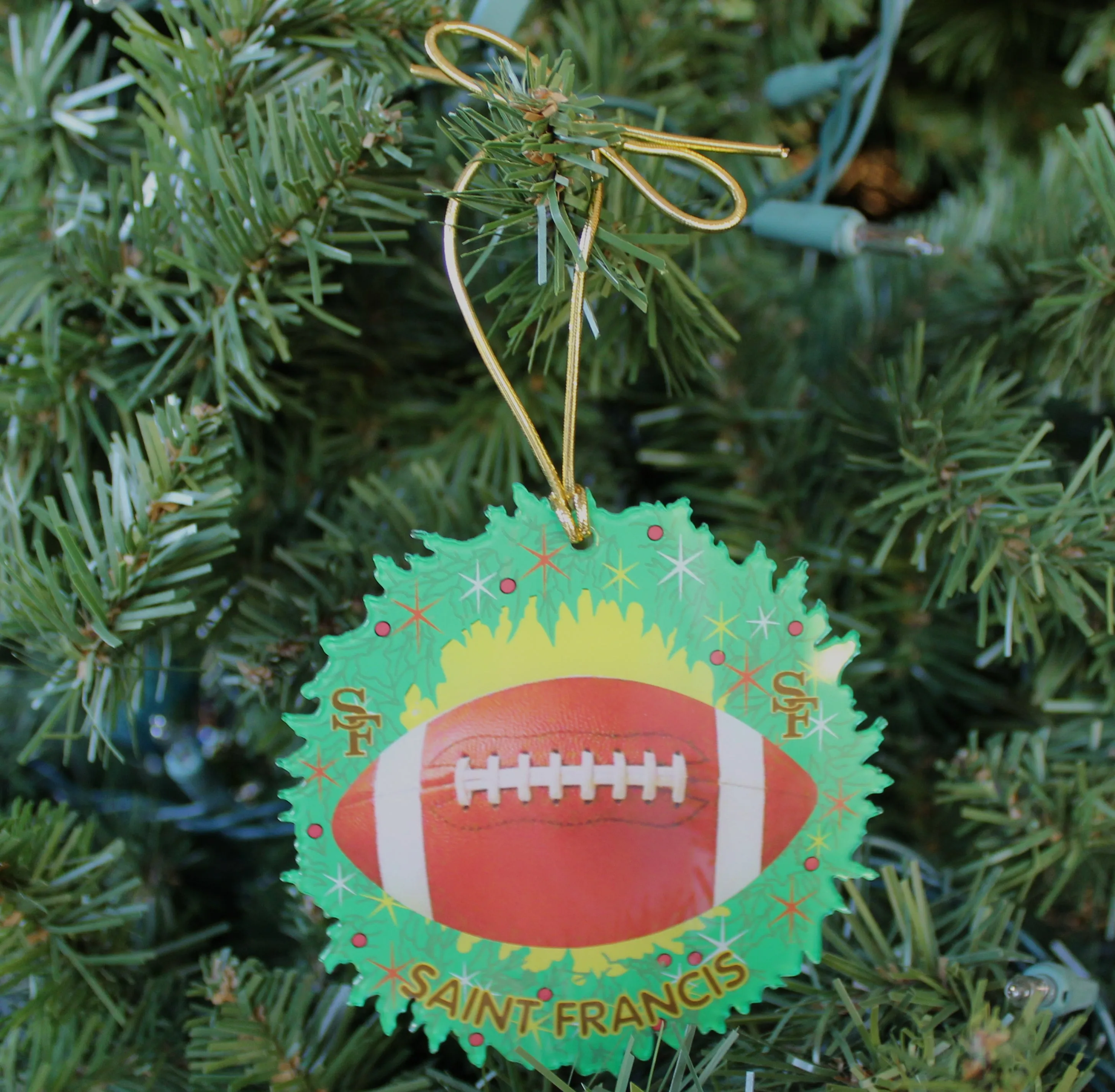 Ornament/Wreath,  SAINT FRANCIS FOOTBALL