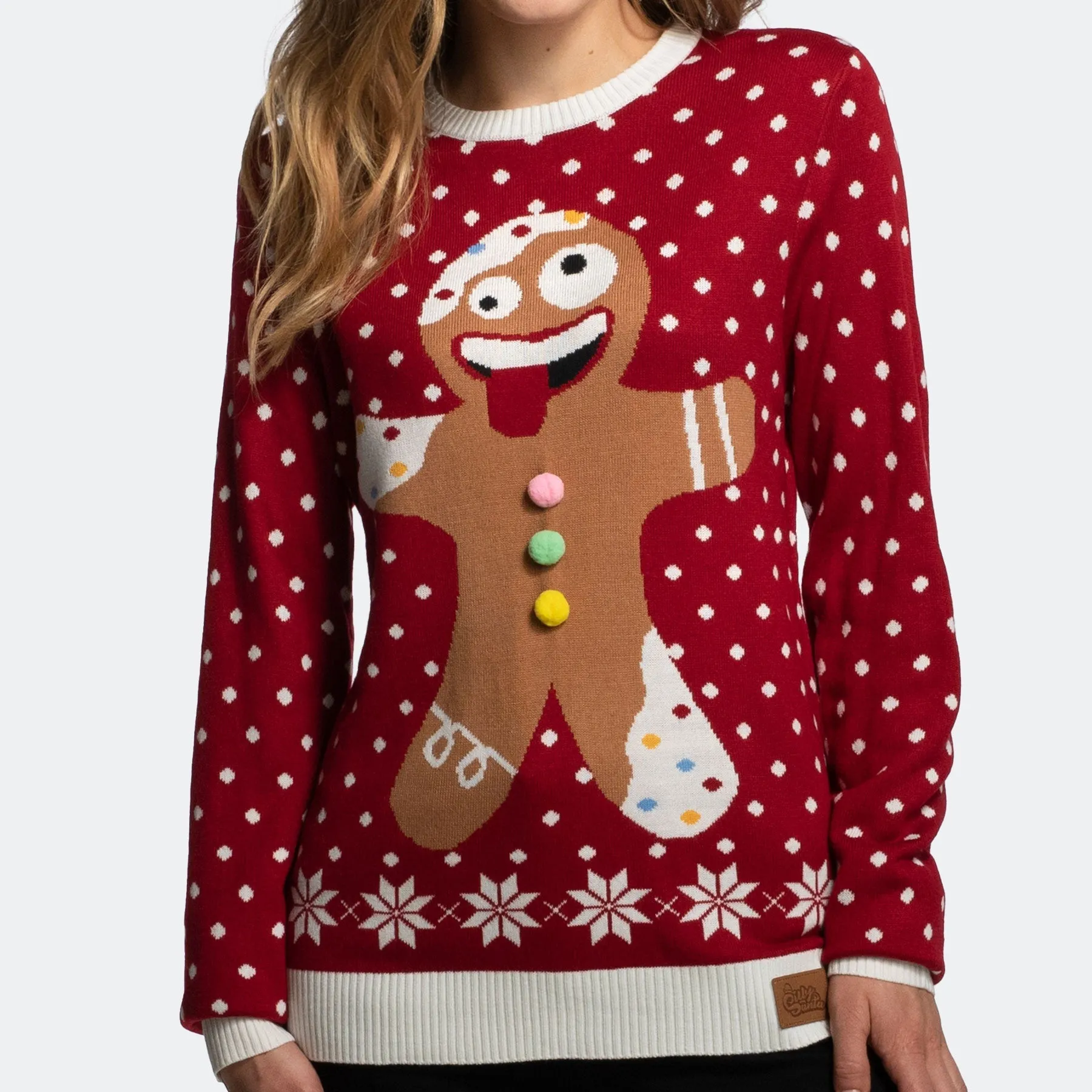 Christmas gingerbread sweater for women