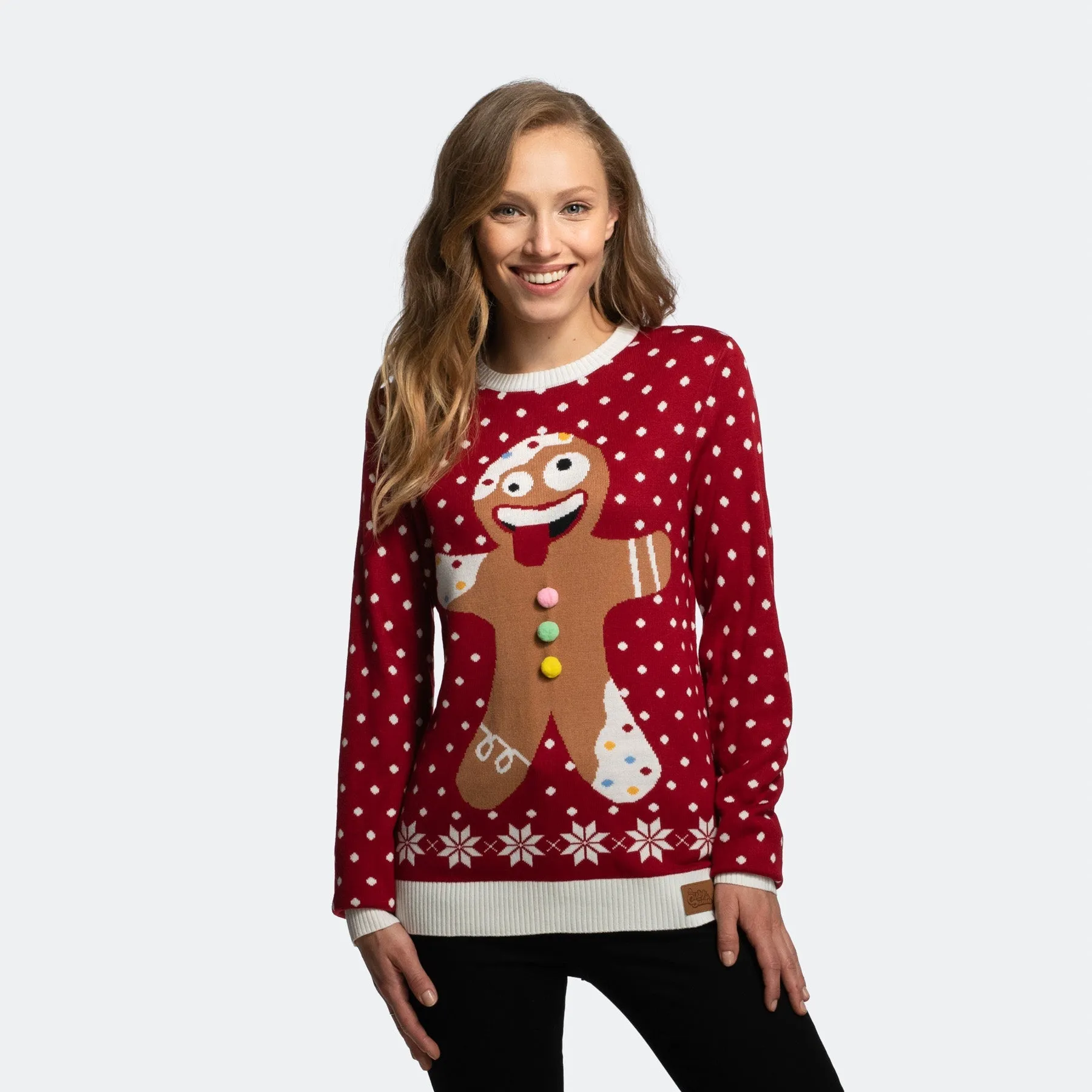 Christmas gingerbread sweater for women