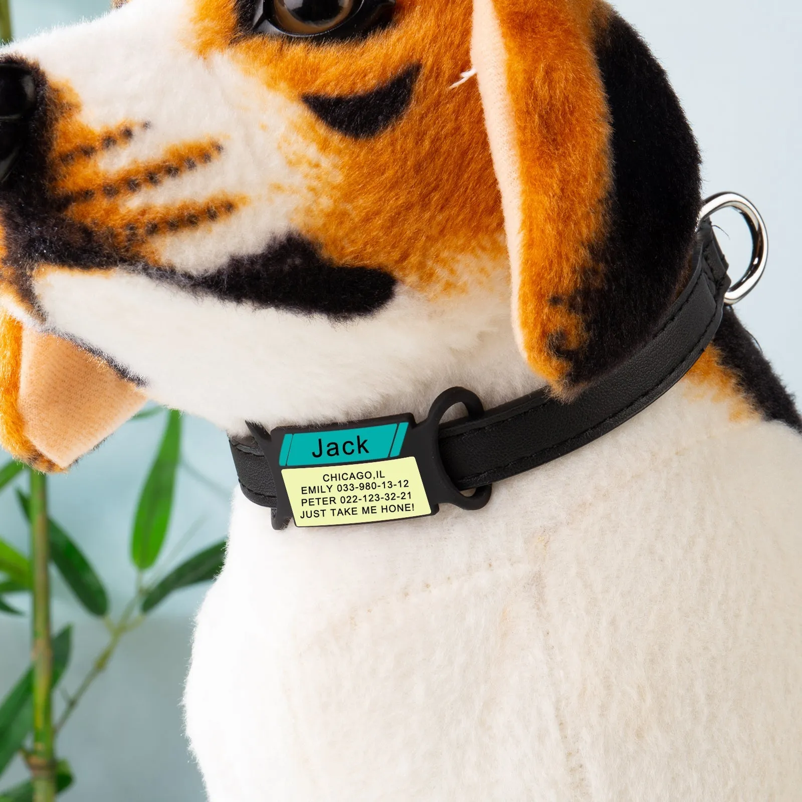 Personalized Engraved Silicone Dog Collar With Name Plate