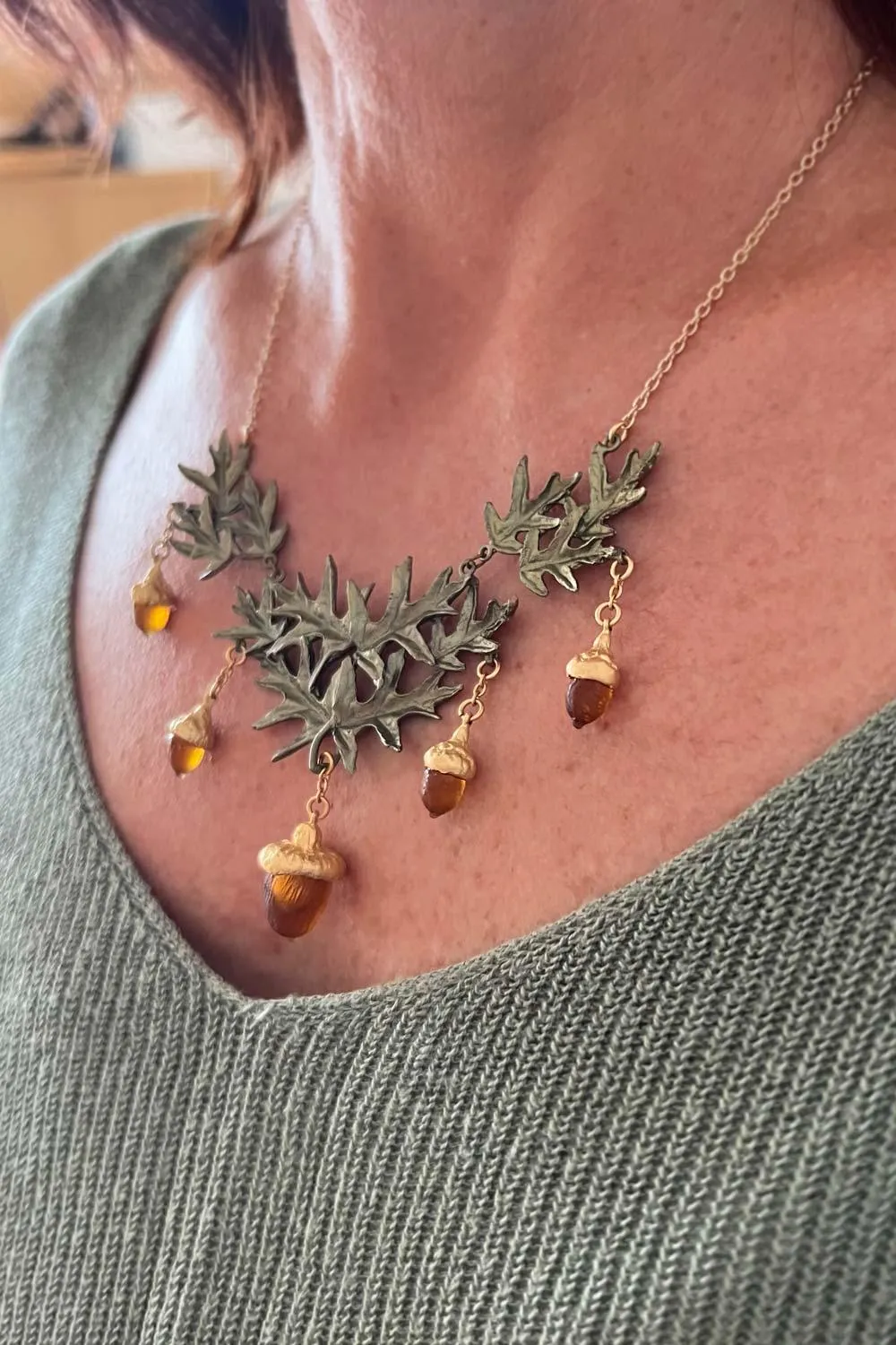 Pin Oak Necklace - Statement