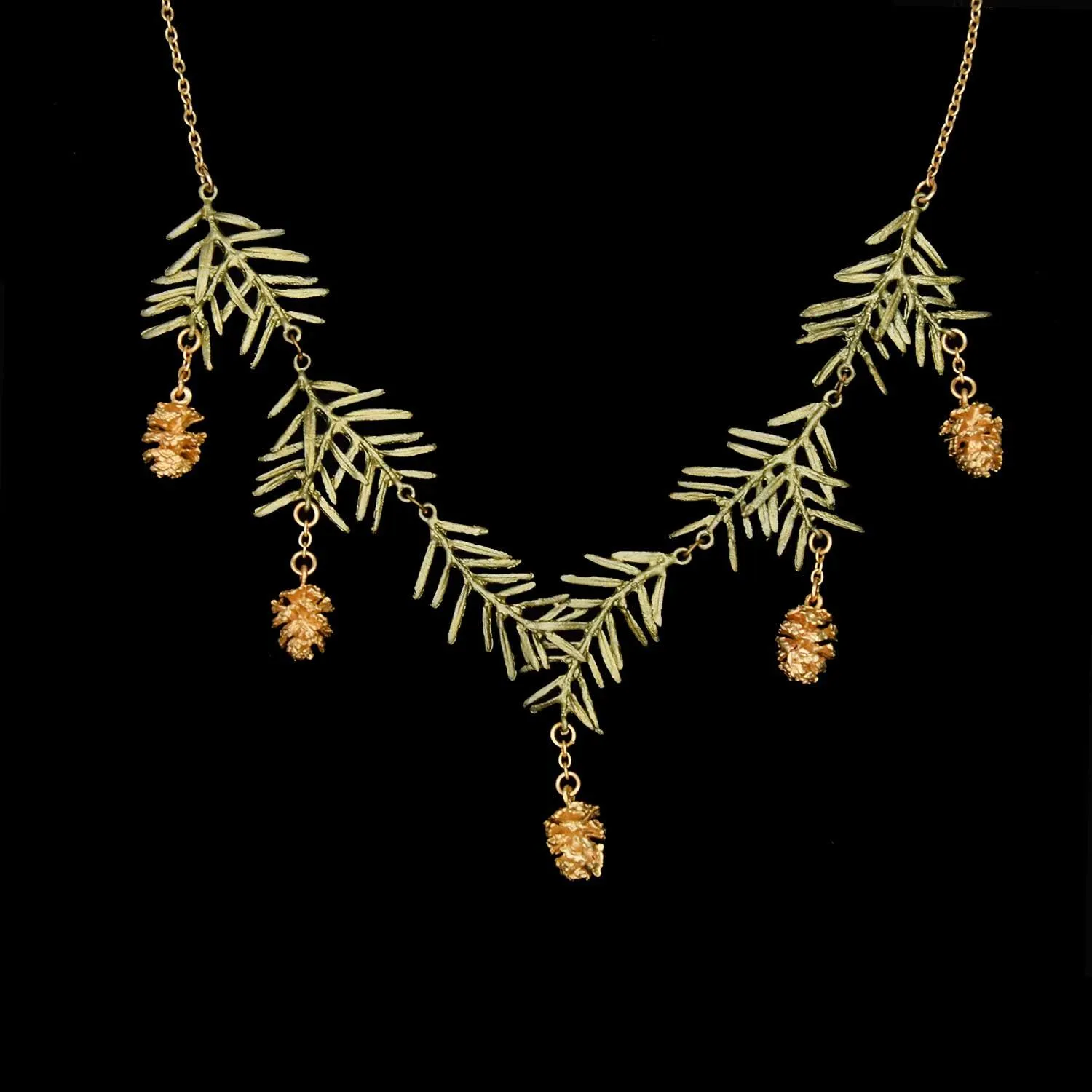 Pine Needle Necklace - Statement