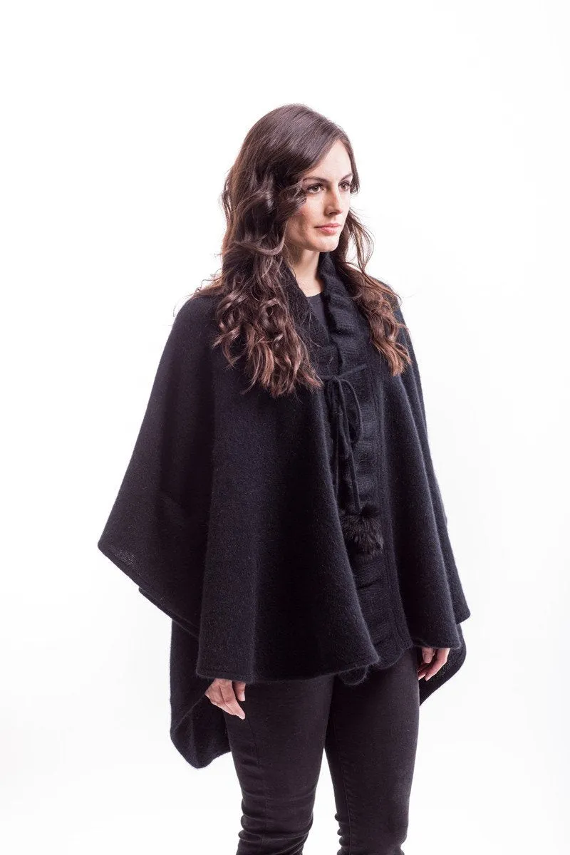 Possum Merino Ruffle Cape