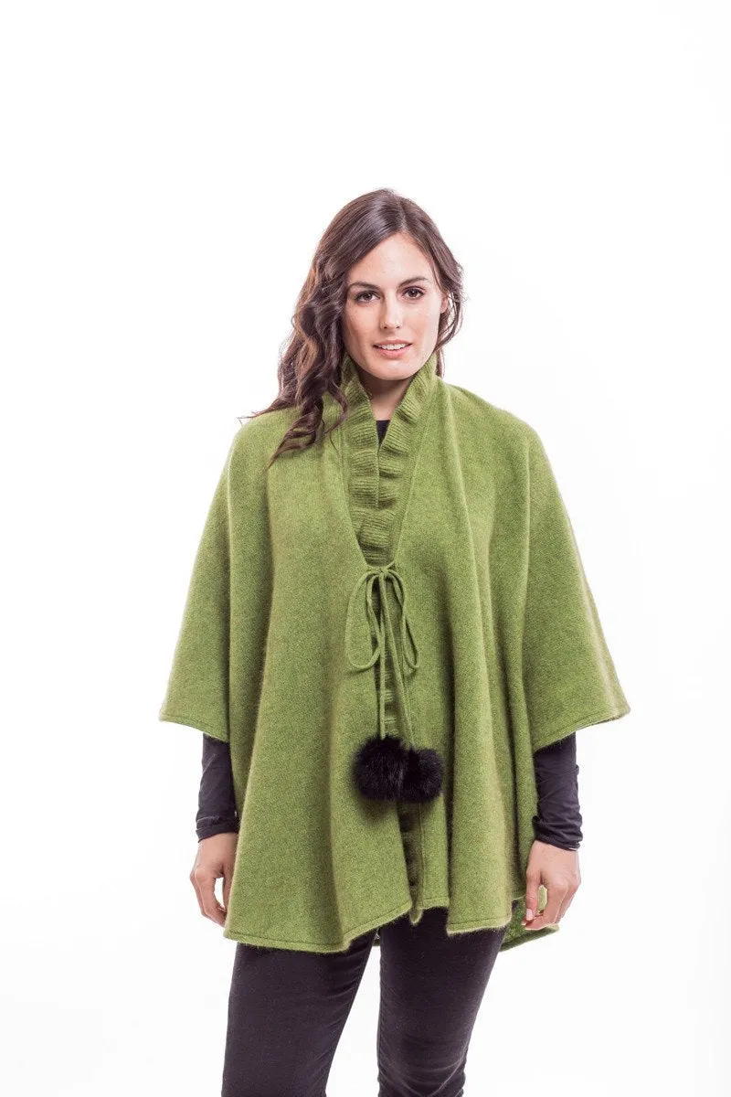 Possum Merino Ruffle Cape